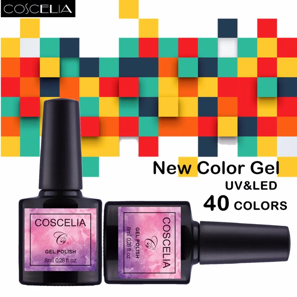 Coscelia Cheap Long Lasting Gel Nail Polish 40 Colors Soak Off UV Led Gel Varnish Color Nail Primer Base Top Polish Gel
Coscelia Cheap Long Lasting Gel Nail Polish 40 Colors Soak Off UV Led Gel Varnish Color Nail Primer Base Top Polish Gel