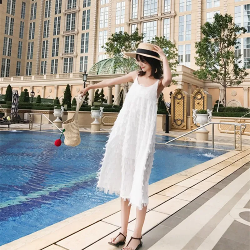 Pottis 2018 White feathers long dress women summer bohemian backless long dress ladies spaghetti strap beach long dress
Pottis 2018 White feathers long dress women summer bohemian backless long dress ladies spaghetti strap beach long dress