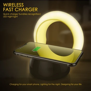 QI Intelligent Fast Wireless Charger For Samsung S9 S8 7 Plus 2 in 1 Note Mat Phone Charger with Night Light For IPhone X 8
QI Intelligent Fast Wireless Charger For Samsung S9 S8 7 Plus 2 in 1 Note Mat Phone Charger with Night Light For IPhone X 8