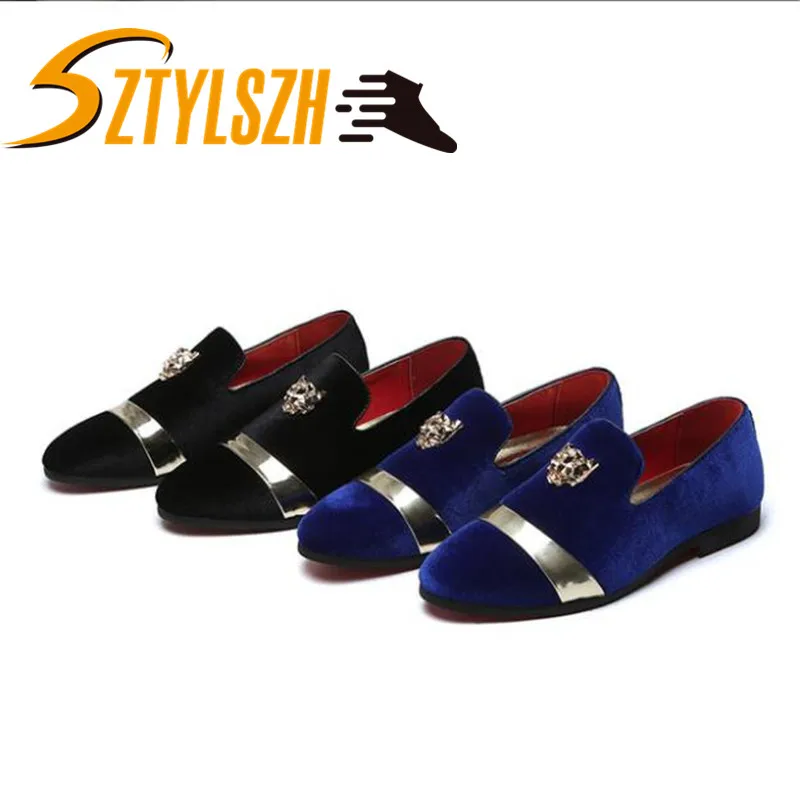 fashion party and wedding handmade men loafers shoes velvet shoes with tiger and gold buckle men dress shoe men's flats 37-48
fashion party and wedding handmade men loafers shoes velvet shoes with tiger and gold buckle men dress shoe men's flats 37-48
