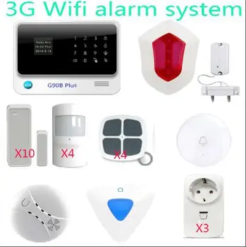Home Design G90B Plus WiFi 3G GSM Alarm System Sensor kit Smart Home Arm Disarm Alarm system APP Remote Control
Home Design G90B Plus WiFi 3G GSM Alarm System Sensor kit Smart Home Arm Disarm Alarm system APP Remote Control