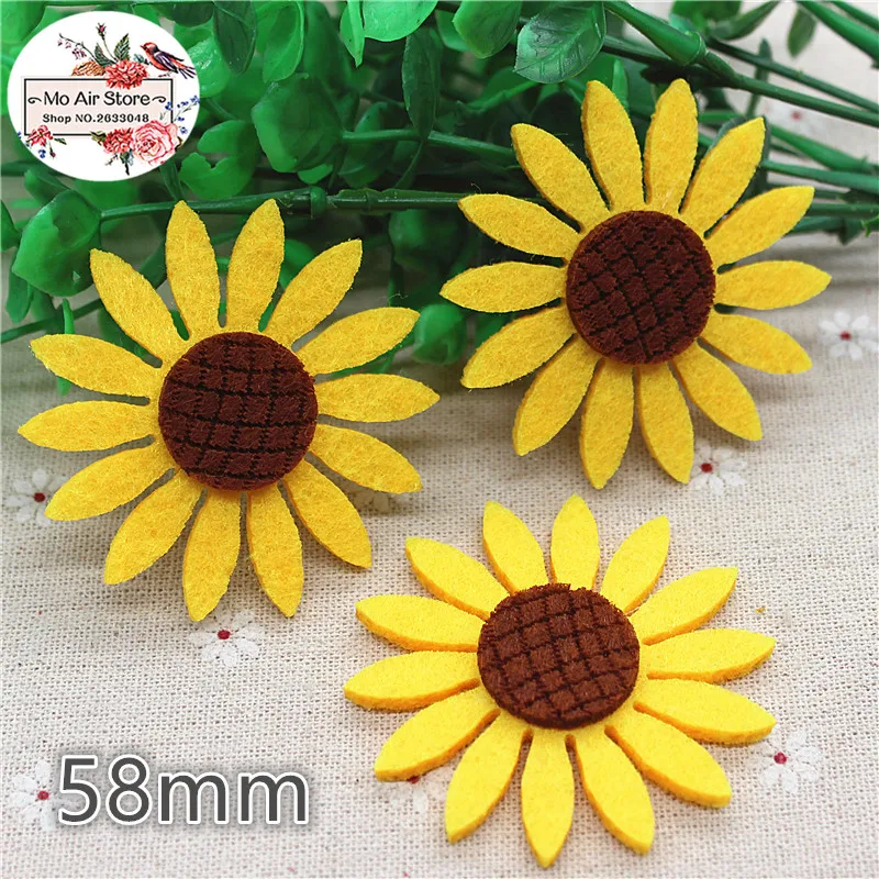 4/6/8CM Non-woven patches sunflower Felt Appliques for clothes Sewing Supplies DIY craft ornament
4/6/8CM Non-woven patches sunflower Felt Appliques for clothes Sewing Supplies DIY craft ornament