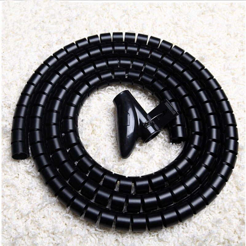 1 Meter 40mm Black Flexible Cable Organizer Spiral Cord Protector Tube Wire Wrap Wire Storage Pipe Cable Winder
1 Meter 40mm Black Flexible Cable Organizer Spiral Cord Protector Tube Wire Wrap Wire Storage Pipe Cable Winder