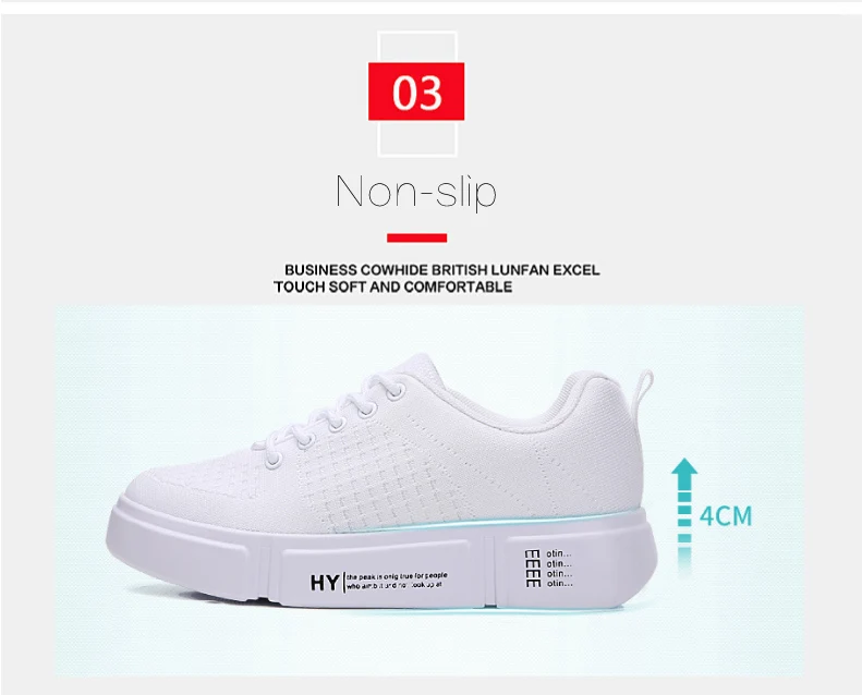 Spring NEW Women Sneakers Shoes Ladies lace up flat Platform white sneakers for Women Mesh Sock Casual Shoes Creepers (5)