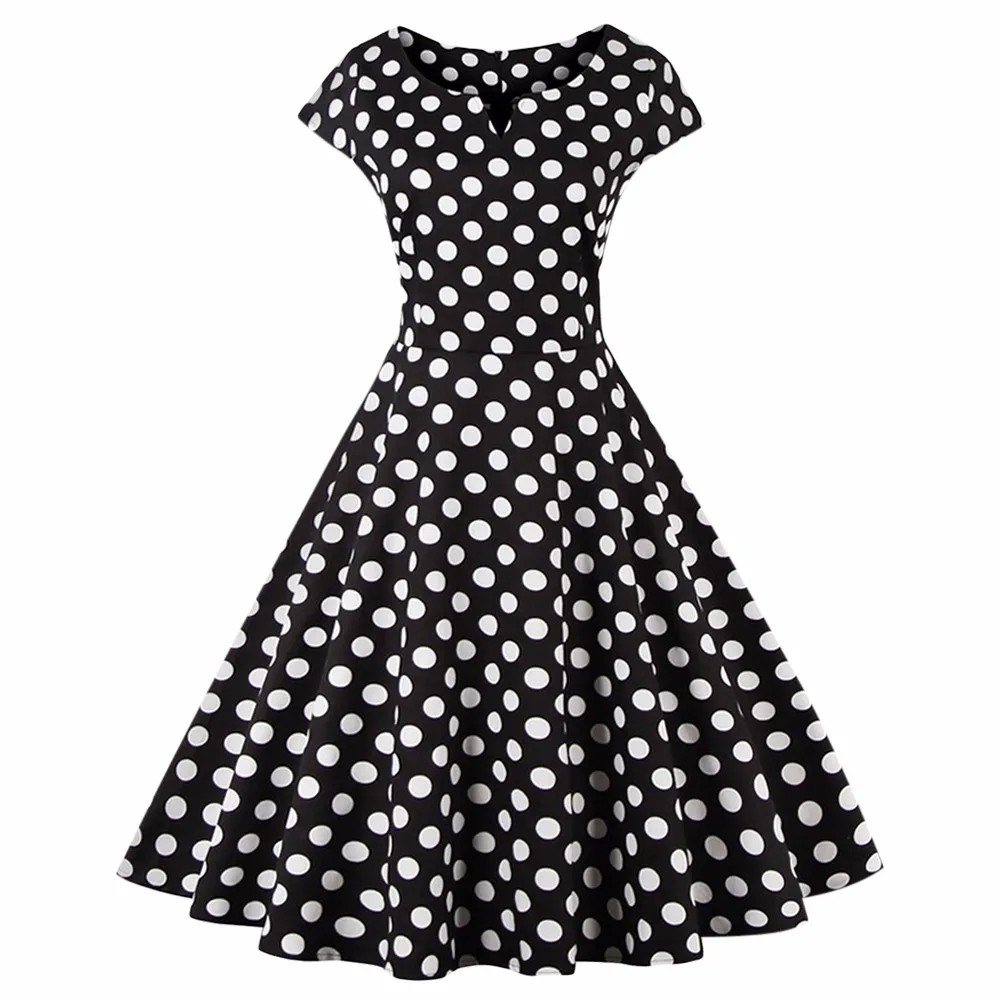 Joineles Plus Size 4XL Women Retro Dress 50s 60s Vintage Rockabilly Swing feminino vestidos V Neck Dot Polka Women Party Dress
Joineles Plus Size 4XL Women Retro Dress 50s 60s Vintage Rockabilly Swing feminino vestidos V Neck Dot Polka Women Party Dress