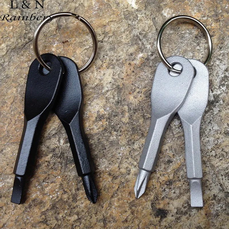 Rainbery Portable Stainless Steel Keychain Screwdriver Flathead Head Key Ring Key Chain Screwdriver Silver/Black Travel Kit
Rainbery Portable Stainless Steel Keychain Screwdriver Flathead Head Key Ring Key Chain Screwdriver Silver/Black Travel Kit