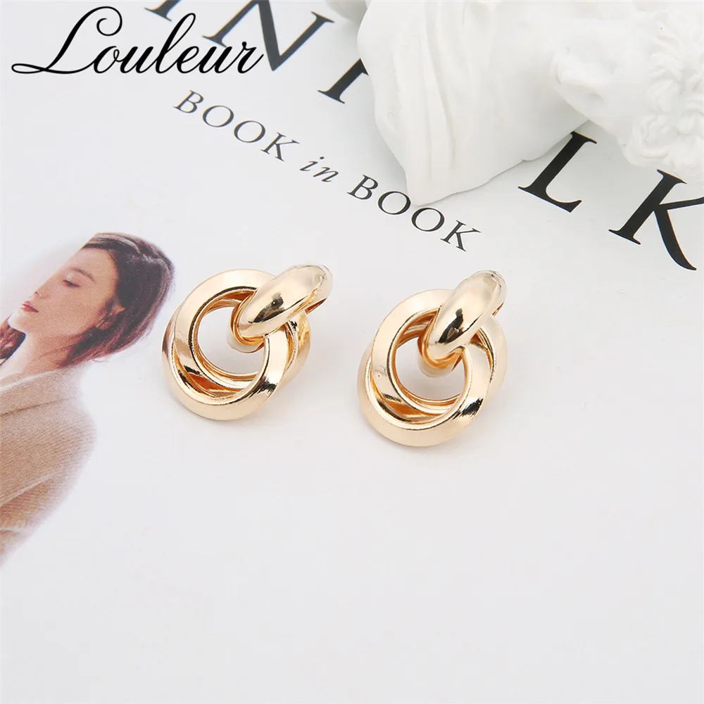 Louleur Vintage Gold Irregular Geometric Knot Stud Earrings For Women Girl Silver Round Statement Earring Party Jewelry Gift
Louleur Vintage Gold Irregular Geometric Knot Stud Earrings For Women Girl Silver Round Statement Earring Party Jewelry Gift