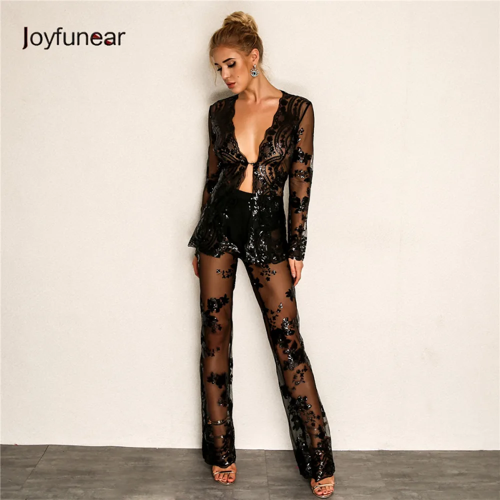 Joyfunear 2018 Hot Bodycon Summer Bodysuit Women Sexy Rompers See-through Elegant Jumpsuit Woman Floral V Neck Sequin Playsuit
Joyfunear 2018 Hot Bodycon Summer Bodysuit Women Sexy Rompers See-through Elegant Jumpsuit Woman Floral V Neck Sequin Playsuit