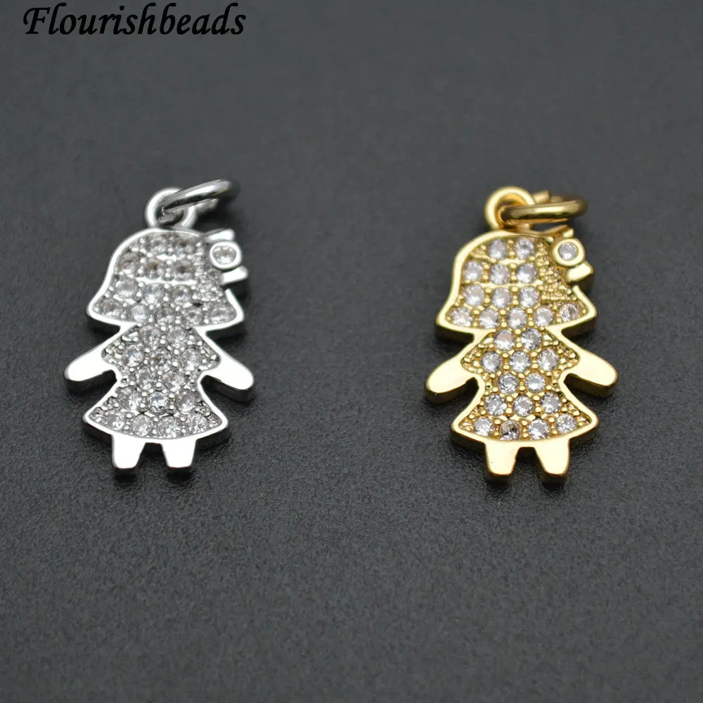 Cute Boys and Girls CZ Beads Setting Metal Copper Bracelet Charms Pendant Fit Fashion Jewelry Making
Cute Boys and Girls CZ Beads Setting Metal Copper Bracelet Charms Pendant Fit Fashion Jewelry Making