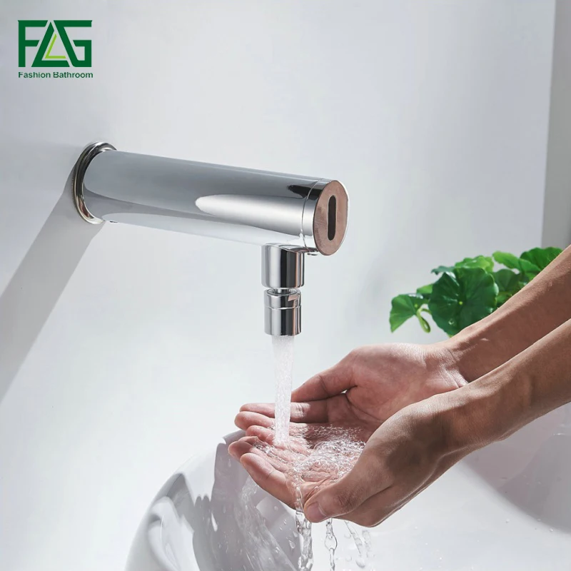 FLG Free Touchless Basin Faucet Chrome Cast Wall Mount Sensor Tap Electric Automatic Infrared Sensor Robinet Automatique 303-11
FLG Free Touchless Basin Faucet Chrome Cast Wall Mount Sensor Tap Electric Automatic Infrared Sensor Robinet Automatique 303-11