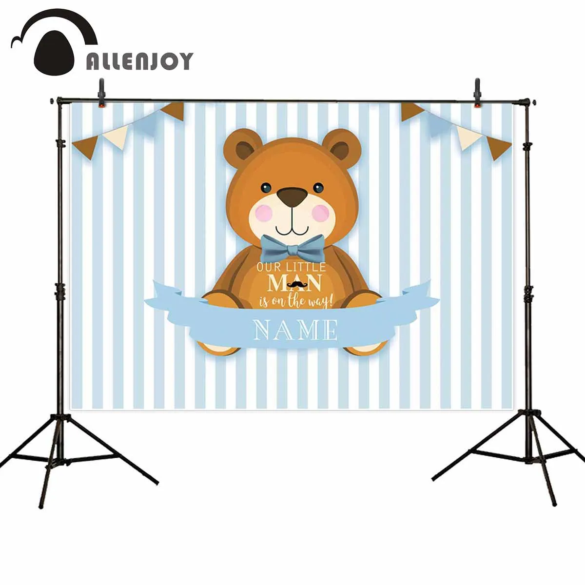 Allenjoy little man party photography backdrops bear tie flag stripe birthday background for photo boy photophone photocall new
Allenjoy little man party photography backdrops bear tie flag stripe birthday background for photo boy photophone photocall new