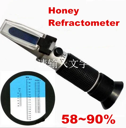 Hand held brix Honey Refractometer brix 58~90% RHB-90ATC for jam syrup controlling concentrations with ATC 50% off Hand held brix Honey Refractometer brix 58~90% RHB-90ATC for jam syrup controlling concentrations with ATC 50% off<br><br>Aliexpress