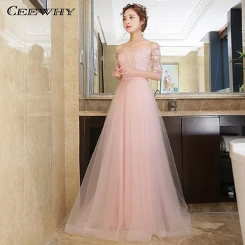 CEEWHY Half Sleeves Embroidery Evening Dresses Long Evening Gown Party Elegant Vestido De Festa Long Prom Dresses Robe de Soiree
CEEWHY Half Sleeves Embroidery Evening Dresses Long Evening Gown Party Elegant Vestido De Festa Long Prom Dresses Robe de Soiree