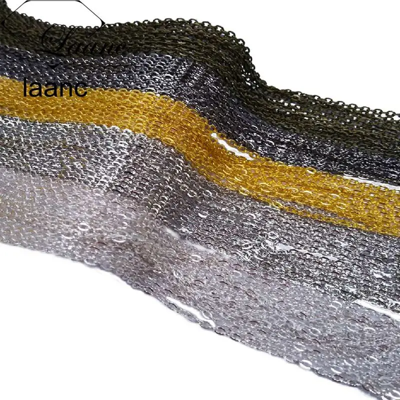 100m Rhodium/Gold/Bronze/Silver/Gunmetal 2x3mm 3x4mm Optional Flat Cable Oval Link Chain Jewlery Making Findings Accessories
100m Rhodium/Gold/Bronze/Silver/Gunmetal 2x3mm 3x4mm Optional Flat Cable Oval Link Chain Jewlery Making Findings Accessories