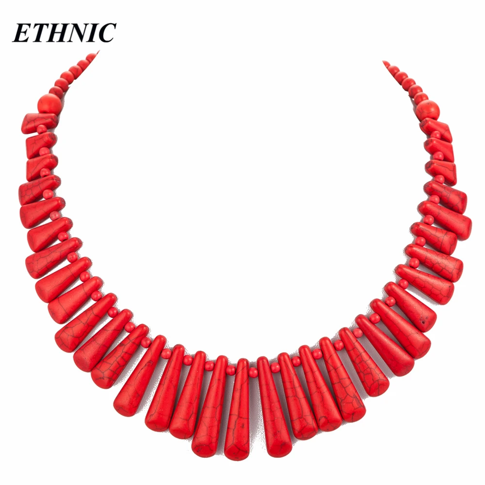 Fashion Red Natural Stone Chain Chokers Necklace for Women Bohemian Statement Necklace Stone Beaded collier femme
Fashion Red Natural Stone Chain Chokers Necklace for Women Bohemian Statement Necklace Stone Beaded collier femme