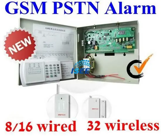 Dual-сеть GSM PSTN Беспроводной/проводной зоны Главная Охранной сигнализации Система
