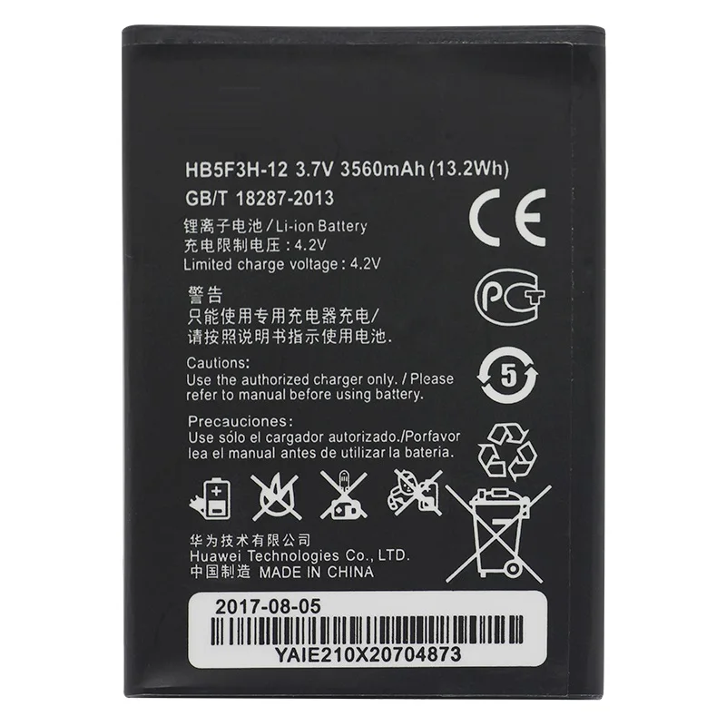 Replacement Battery HB5F3H-12 For Huawei E5372T E5372s E5775 4G LTE FDD Cat4 WIFI Router 3560mAh 
Replacement Battery HB5F3H-12 For Huawei E5372T E5372s E5775 4G LTE FDD Cat4 WIFI Router 3560mAh