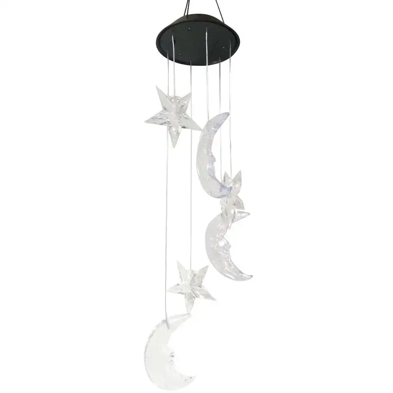 BESTOYARD Moon Star Wind Chimes LED Solar Mobile Wind Chime Color Changing Automatic Light Sensor Wind Spinner Lamp for Garden
BESTOYARD Moon Star Wind Chimes LED Solar Mobile Wind Chime Color Changing Automatic Light Sensor Wind Spinner Lamp for Garden