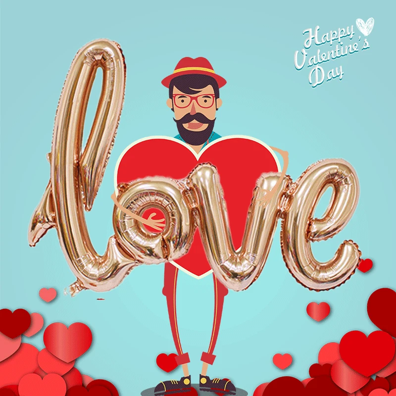 1PC Rose Gold Pink Big Giant LOVE Air Balloons Silver Wedding Helium Balloon Lot Balls Foil birthday party decoration kids adult
1PC Rose Gold Pink Big Giant LOVE Air Balloons Silver Wedding Helium Balloon Lot Balls Foil birthday party decoration kids adult