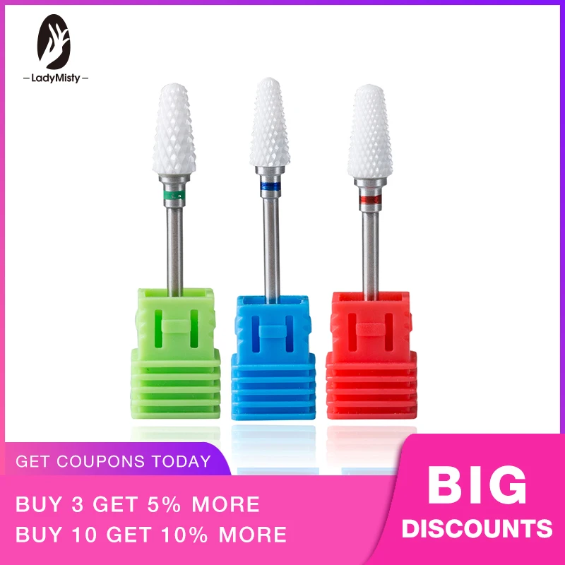 Electric Manicure Machine Drill Bit Rotary Mill Ceramic Nail Drill Bits For Accessories Pedicure Nail Cutter Tools
Electric Manicure Machine Drill Bit Rotary Mill Ceramic Nail Drill Bits For Accessories Pedicure Nail Cutter Tools