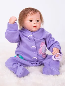 Soft Silicone Vinyl Dolls 46cm Doll Reborn Baby rooted hair Girl Handmade Cotton Body Lifelike Bebe juguetes Babies Toys bonecas
Soft Silicone Vinyl Dolls 46cm Doll Reborn Baby rooted hair Girl Handmade Cotton Body Lifelike Bebe juguetes Babies Toys bonecas