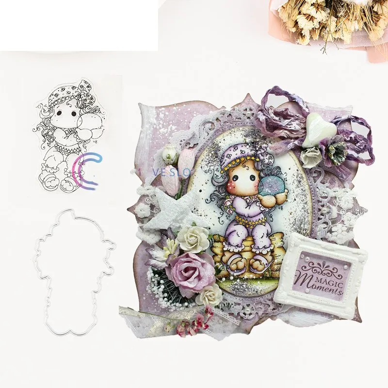 Girl Transparent Rubber Silicone Clear Stamps and metal cutting dies for Tampons Seal Card Making Diy
Girl Transparent Rubber Silicone Clear Stamps and metal cutting dies for Tampons Seal Card Making Diy