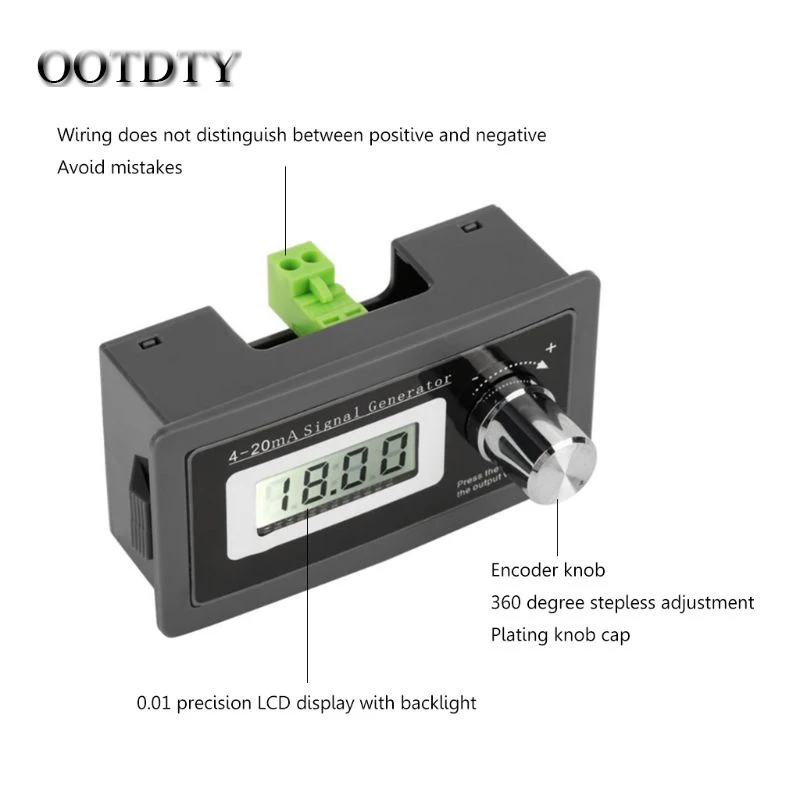 OOTDTY New 2-wire 4-20mA Current Loop Signal Generator Panel-mounted Current Transducer Support 2,3,4 wires
OOTDTY New 2-wire 4-20mA Current Loop Signal Generator Panel-mounted Current Transducer Support 2,3,4 wires