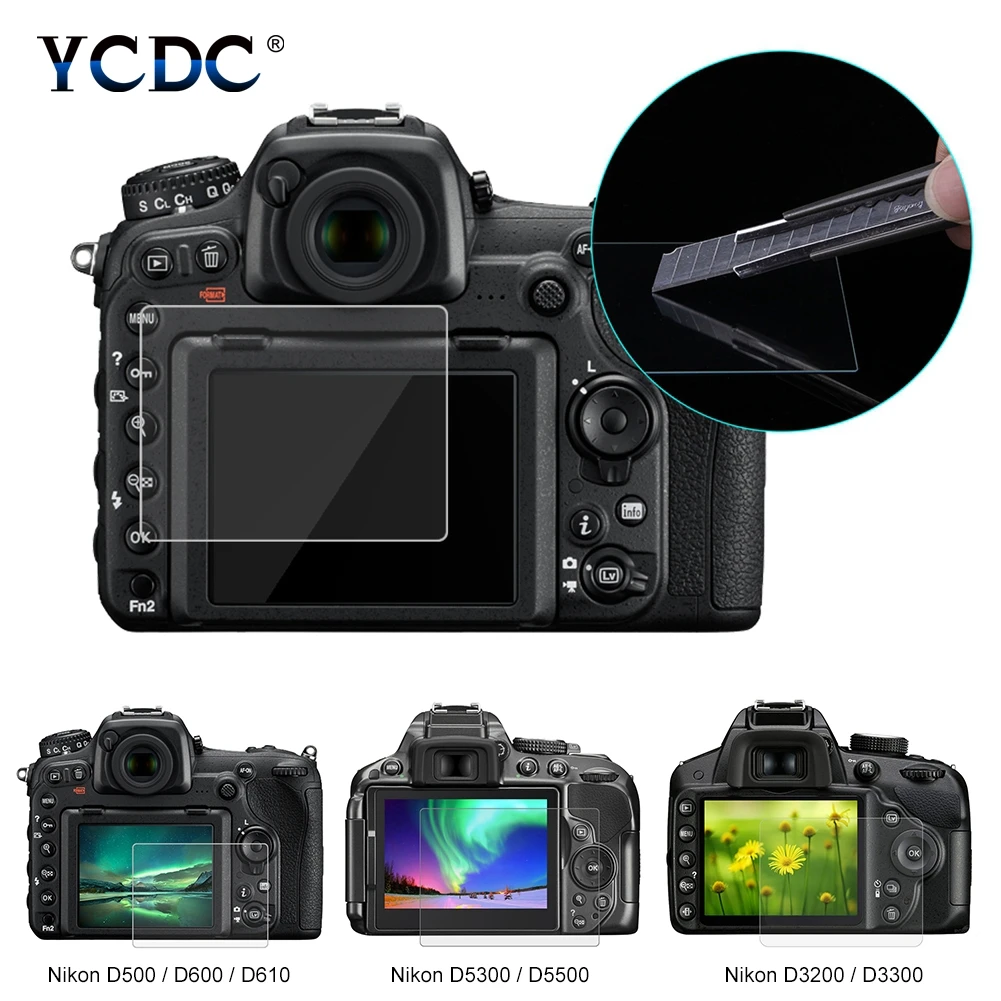 LCD Guard For Nikon D7100/D7200/5300 Camera 9H Surface Hard Tempered Optical Glass HD Ultra-thin 9H LCD Camera Screen Protector
LCD Guard For Nikon D7100/D7200/5300 Camera 9H Surface Hard Tempered Optical Glass HD Ultra-thin 9H LCD Camera Screen Protector