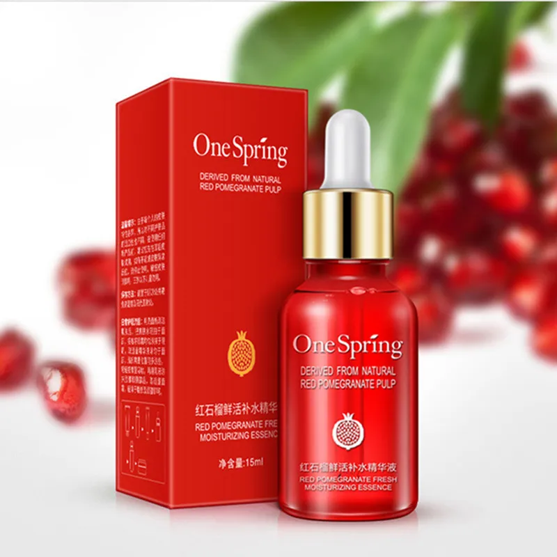 OneSpring Red Pomegranate Essence Moisturizing Face Serum acido hialuronico vitamina c collagen Whitening Cosmetic
OneSpring Red Pomegranate Essence Moisturizing Face Serum acido hialuronico vitamina c collagen Whitening Cosmetic