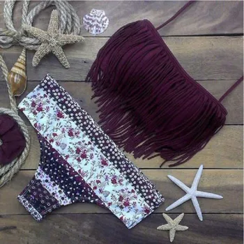 Swimwear Women Bikini 2019 Women Bandeau Padded Push Up Tassel Swimsuit Beachwear Swimwear Bikini Set Swimming Suit For Women
Swimwear Women Bikini 2019 Women Bandeau Padded Push Up Tassel Swimsuit Beachwear Swimwear Bikini Set Swimming Suit For Women