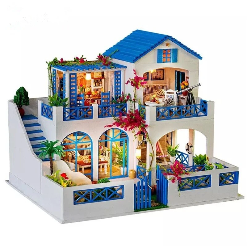 European ClassicalRomantic DIY Doll House With Furniture Wooden House Toys For Children Birthday Gift Handmade House
European ClassicalRomantic DIY Doll House With Furniture Wooden House Toys For Children Birthday Gift Handmade House