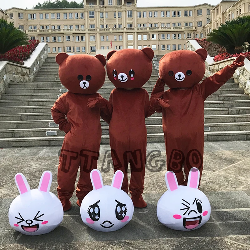 Hot Sale Cute Brown Bear and Coney Rabbit Mascot Costume Halloween Christmas Rilakkuma Easter Bunny Customizable logo
Hot Sale Cute Brown Bear and Coney Rabbit Mascot Costume Halloween Christmas Rilakkuma Easter Bunny Customizable logo