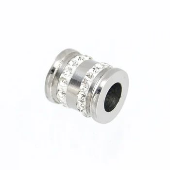 Stainless steel 10x11mm cylinder column pendant drilled 5mm hole space slide charm pendant rhinestones gold/steel color 30pcs
Stainless steel 10x11mm cylinder column pendant drilled 5mm hole space slide charm pendant rhinestones gold/steel color 30pcs