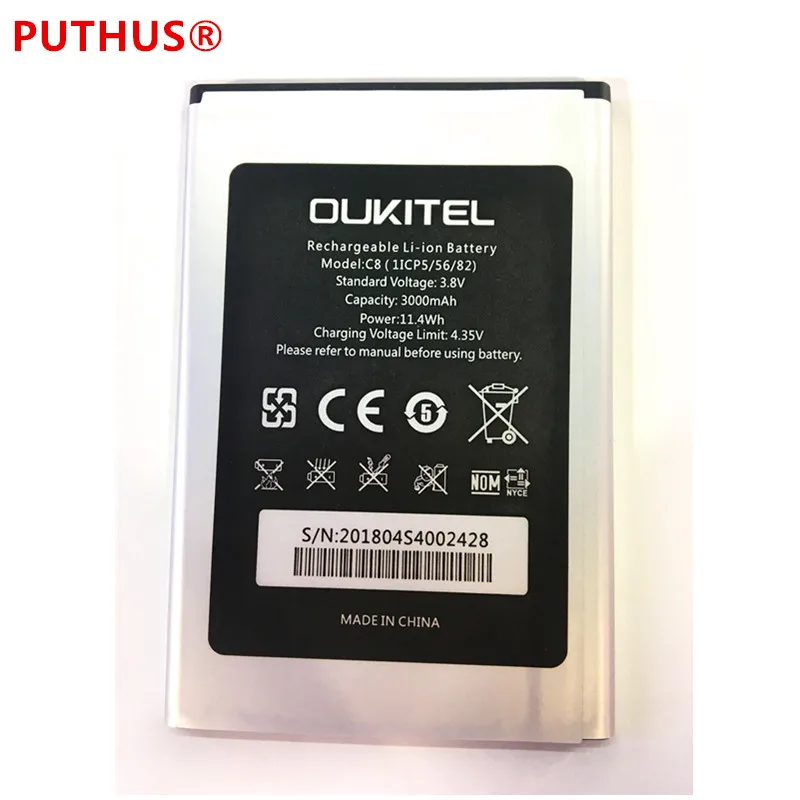 100% new original For oukitel c8 battery 3000mah high quality replacement battery for oukitel C8 + 8in1 repair tools
100% new original For oukitel c8 battery 3000mah high quality replacement battery for oukitel C8 + 8in1 repair tools