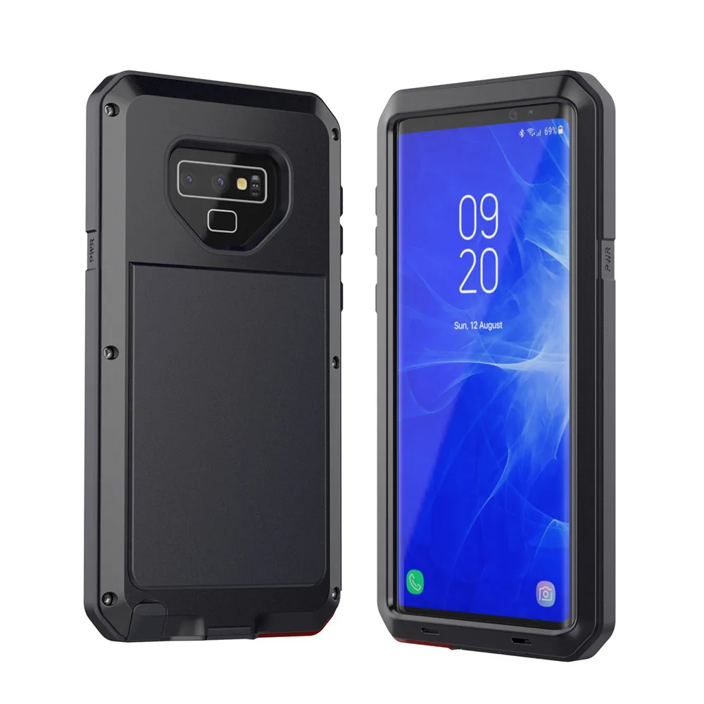 360 Full Protection Shockproof Waterproof Metal Body Armor Case for Samsung S8 S9 Plus Note 8 Note 9 Shockproof Silicone Cover
360 Full Protection Shockproof Waterproof Metal Body Armor Case for Samsung S8 S9 Plus Note 8 Note 9 Shockproof Silicone Cover