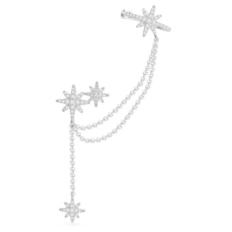 SLJELY 925 Sterling Silver Meteorites Statement Ear Cuff with Stud Zirconia Stars Chain Clip Earrings Women Monaco May Jewelry
SLJELY 925 Sterling Silver Meteorites Statement Ear Cuff with Stud Zirconia Stars Chain Clip Earrings Women Monaco May Jewelry