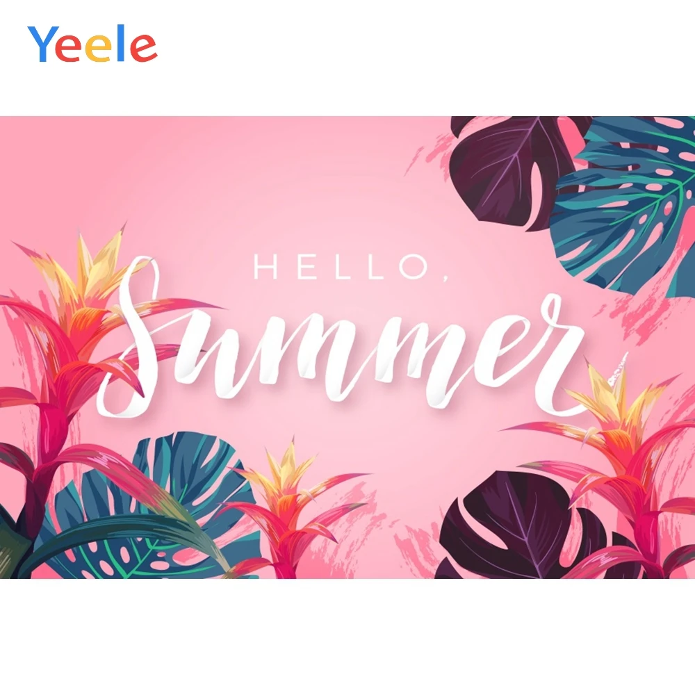 Yeele Tropical Leaves Flowers Pink Gradient Summer Photography Backgrounds Customized Photographic Backdrops for Photo Studio
Yeele Tropical Leaves Flowers Pink Gradient Summer Photography Backgrounds Customized Photographic Backdrops for Photo Studio