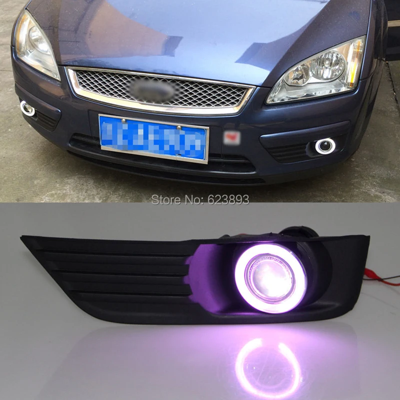 Car styling Fit Ford Focus 2005-2006 LED Daytime Running Lights DRL Projector Lens Fog lights + Angel Eyes Kit
Car styling Fit Ford Focus 2005-2006 LED Daytime Running Lights DRL Projector Lens Fog lights + Angel Eyes Kit