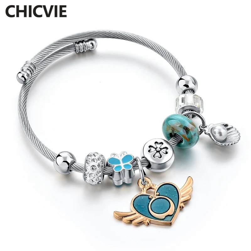 CHICVIE Dark Blue LOVE & Pearl Shell Bracelets Bangles Charm For Women Luxury Brand Bracelet Stainless Steel Bracelets SBR180106
CHICVIE Dark Blue LOVE & Pearl Shell Bracelets Bangles Charm For Women Luxury Brand Bracelet Stainless Steel Bracelets SBR180106