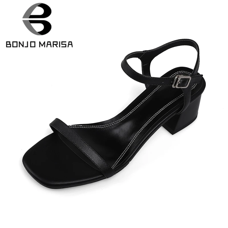 BONJOMARISA Fashion 2019 Large Size 34-43 Genuine Leather Shoes Woman Sandals Chunky Heels Buckle Summer Sandals Woman Shoes
BONJOMARISA Fashion 2019 Large Size 34-43 Genuine Leather Shoes Woman Sandals Chunky Heels Buckle Summer Sandals Woman Shoes