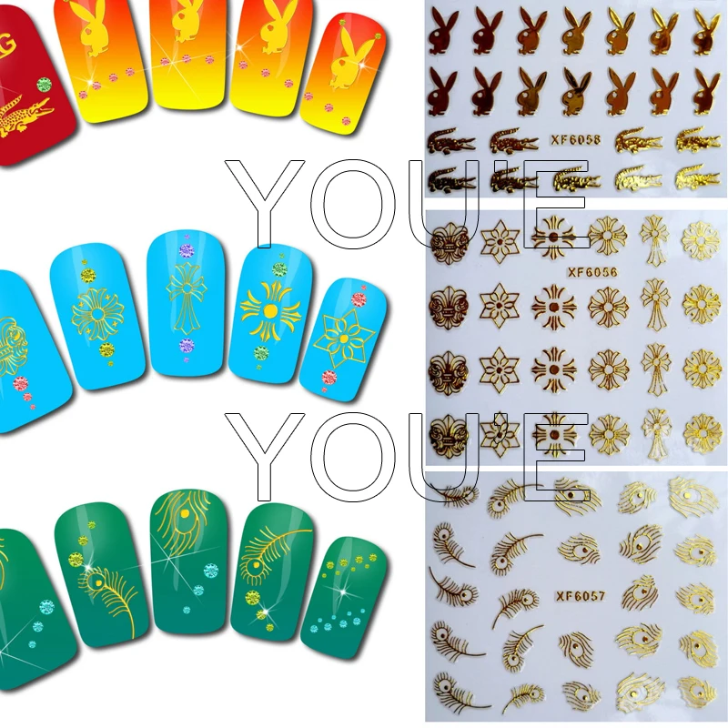 3D Manicure Design Luxury Flower Nail Art Sticker Decal for Nail Sticker Decoration Back Glue Gold Dollar Line DIY Stickers
3D Manicure Design Luxury Flower Nail Art Sticker Decal for Nail Sticker Decoration Back Glue Gold Dollar Line DIY Stickers