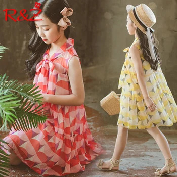 R&Z Girls Clothes 2019 New Summer Dress Fashion Cool Sleeveless Vest Chiffon Tie Pattern for Kids Children's Clothing k1
R&Z Girls Clothes 2019 New Summer Dress Fashion Cool Sleeveless Vest Chiffon Tie Pattern for Kids Children's Clothing k1