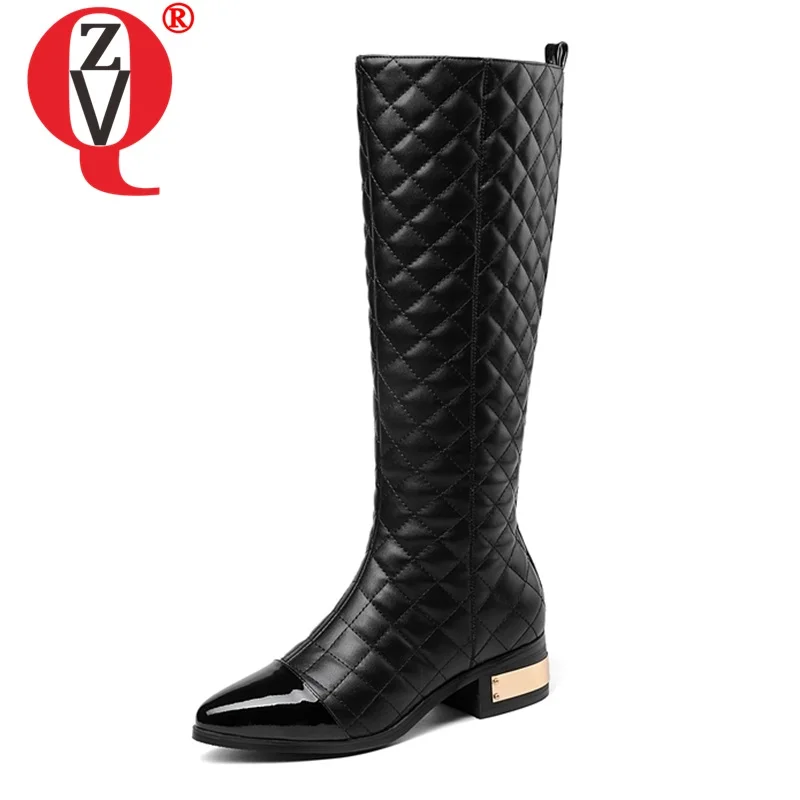 ZVQ winter new fashion long boots 2019 patent leather side zipper round toe 4 cm square heel shoes keep warm lattice long boots
ZVQ winter new fashion long boots 2019 patent leather side zipper round toe 4 cm square heel shoes keep warm lattice long boots