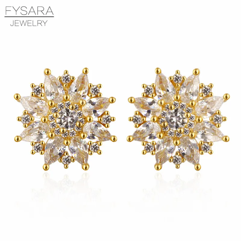 FYSARA Elegant AAA Zirconia Flower Rhinestone Earrings Women Love Earrings Fashion Jewelry Wedding Brinco Girl Wholesale
FYSARA Elegant AAA Zirconia Flower Rhinestone Earrings Women Love Earrings Fashion Jewelry Wedding Brinco Girl Wholesale