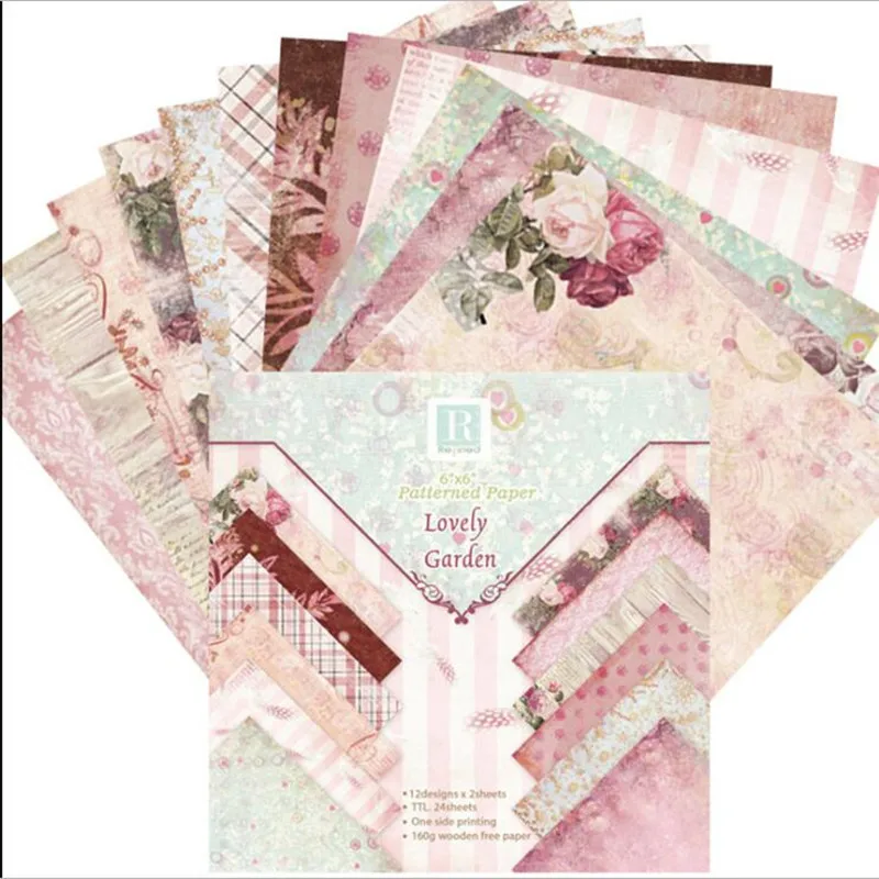 Lovely Garden 6'' Patterned Paper 24 Sheets Scrapbook Packs Paper Flower Wrapping Gift Decorative DIY Card Background Craft Pad
Lovely Garden 6'' Patterned Paper 24 Sheets Scrapbook Packs Paper Flower Wrapping Gift Decorative DIY Card Background Craft Pad
