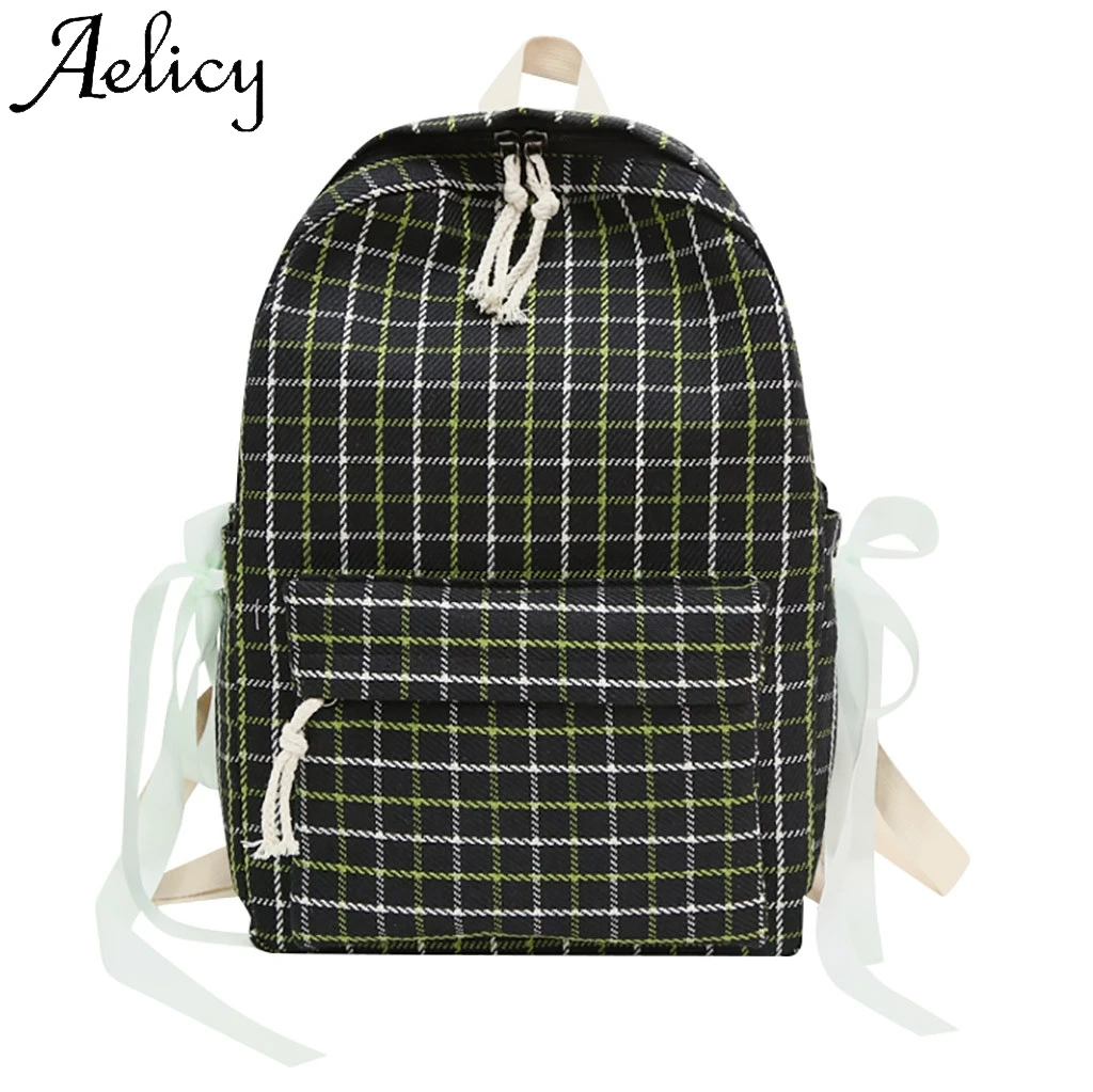 Aelicy Women Sen Literary Retro Plaid Bag High Quality Solid Bag Phone Pocket Female Small Fresh Plaid Bow Student Backpack
Aelicy Women Sen Literary Retro Plaid Bag High Quality Solid Bag Phone Pocket Female Small Fresh Plaid Bow Student Backpack