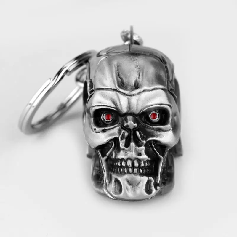 2019 Movie Terminator Keychain Cool Punk 3D Skull Head Shape Keychain Keyring Alloy Metal Terror Punisher Skull Key Rings
2019 Movie Terminator Keychain Cool Punk 3D Skull Head Shape Keychain Keyring Alloy Metal Terror Punisher Skull Key Rings