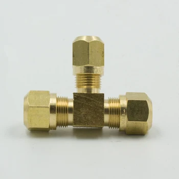 DOT Nylon Air Brake Tubing Union Reducing Tee, Brass Fittings for 1/4" 3/8" 1/2" OD Tube, 2 pcs
DOT Nylon Air Brake Tubing Union Reducing Tee, Brass Fittings for 1/4" 3/8" 1/2" OD Tube, 2 pcs
