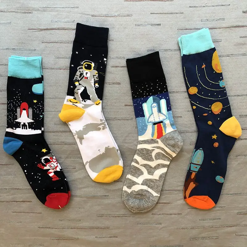 1 Pair Adult Size Socks Medium Tube Comfortable Print Warmer Cotton Socks Astronaut Space Rocket Star Planet Happy HYZ9140
1 Pair Adult Size Socks Medium Tube Comfortable Print Warmer Cotton Socks Astronaut Space Rocket Star Planet Happy HYZ9140