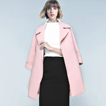 Fashion All-match Slim Belt Female Coat Adjustable Waist Solid European and American Style Office Lady Long Sleeves Jackets DY57
Fashion All-match Slim Belt Female Coat Adjustable Waist Solid European and American Style Office Lady Long Sleeves Jackets DY57